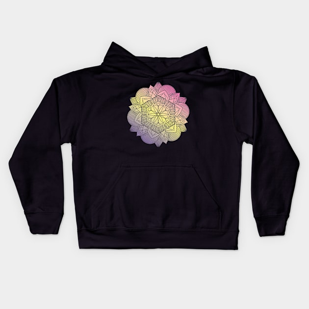 Nice Mandala Kids Hoodie by SVGdreamcollection